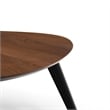 Pemberly Row Mid-Century Contemporary Coffee Table in Walnut