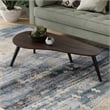 Pemberly Row Mid-Century Contemporary Coffee Table in Walnut