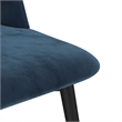 Pemberly Row Modern Velvet Side Chair (Set of 2) in Sapphire