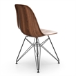 Pemberly Row Modern Printed Side Chairs (Set of 2) in Walnut