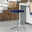 Pemberly Row Modern Bar Height Stools (Set of 2) in Sapphire