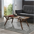 Pemberly Row Solid Wood Construction Coffee Table in Multicolor