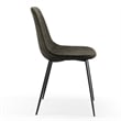 Pemberly Row Performance Velvet Side Chairs (Set of 2) in Smoke