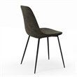 Pemberly Row Performance Velvet Side Chairs (Set of 2) in Smoke