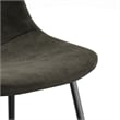 Pemberly Row Performance Velvet Side Chairs (Set of 2) in Smoke