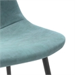 Pemberly Row Performance Velvet Side Chairs (Set of 2) in Ocean