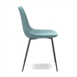 Pemberly Row Performance Velvet Side Chairs (Set of 2) in Ocean