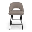 Pemberly Row Modern Counter Height Stools (Set of 2) in Gray