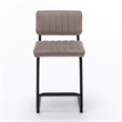 Pemberly Row Modern Counter Height Stools (Set of 2) in Gray