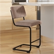 Pemberly Row Modern Counter Height Stools (Set of 2) in Gray