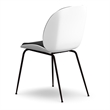 Pemberly Row Fabric Side Chair (Set of 2) in White and Black
