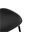 Pemberly Row Fabric Side Chair (Set of 2) in White and Black