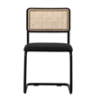 Pemberly Row Cane Back Boucle Side Chair (Set Of 2) in Black