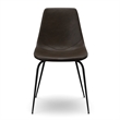 Pemberly Row Vegan Leather Side Chairs (Set of 2) in Tobacco
