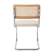 Pemberly Row Cane Back Boucle Side Chair (Set Of 2) in White