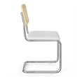 Pemberly Row Cane Back Fabric Side Chair (Set Of 2) in White