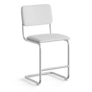 Pemberly Row Fabric Counter Height Stool (Set of 2) in White