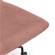 Pemberly Row Velvet Chair Rolling Swivel Task Chair in Blush
