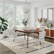 Pemberly Row Contemporary Boucle Side Chairs (Set of 2) in White