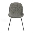 Pemberly Row Fabric Side Chairs with Black Matte Metal Legs (Set of 2)