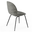 Pemberly Row Fabric Side Chairs with Black Matte Metal Legs (Set of 2)