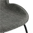 Pemberly Row Fabric Side Chairs with Black Matte Metal Legs (Set of 2)