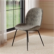 Pemberly Row Fabric Side Chairs with Black Matte Metal Legs (Set of 2)