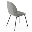 Pemberly Row Fabric Side Chairs with Black Matte Metal Legs (Set of 2)