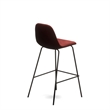 Pemberly Row Velvet Performance Counter Height Stools (Set of 2) in Red