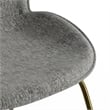 Pemberly Row Fabric Side Chairs with Gold Finished Metal Legs (Set of 2)