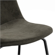 Pemberly Row Velvet Performance Counter Height Stools (Set of 2) in Smoke