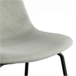 Pemberly Row Velvet Performance Counter Height Stools (Set of 2) in Silver