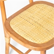 Pemberly Row Solid Wood with Natural Cane Side Chairs (Set of 2) in Natural