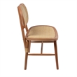 Pemberly Row Solid Wood with Natural Cane Side Chairs (Set of 2) in Natural
