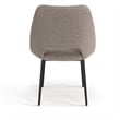 Pemberly Row Boucle Upholstered Seat and Back Side Chair (Set of 2) in Gray