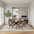 Pemberly Row Boucle Upholstered Seat and Back Side Chair (Set of 2) in Gray