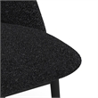 Pemberly Row Boucle Upholstered Seat and Back Side Chair (Set of 2) in Black
