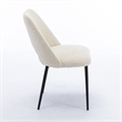 Pemberly Row Boucle Upholstered Seat and Back Side Chair (Set of 2) in White