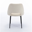 Pemberly Row Boucle Upholstered Seat and Back Side Chair (Set of 2) in White