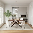 Pemberly Row Boucle Upholstered Seat and Back Side Chair (Set of 2) in White