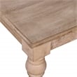 Pemberley Row Solid Mango Wood Natural Coffee Table Rectangular French-Country Design 18