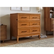 Pemberly Row Twin Murphy Bed Chest w/ Mattress & Built-in Charger - Light Toffee