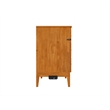 Pemberly Row Twin Murphy Bed Chest w/ Mattress & Built-in Charger - Light Toffee