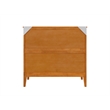 Pemberly Row Twin Murphy Bed Chest w/ Mattress & Built-in Charger - Light Toffee