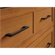 Pemberly Row Twin Murphy Bed Chest w/ Mattress & Built-in Charger - Light Toffee