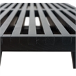 Pemberly Row Mid-Century Inwood Platform Bench in Black - 4 Feet