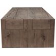 Pemberly Row Transitional Wood Coffee Table in Natural Brown
