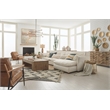 Pemberly Row Transitional Wood Coffee Table in Natural Brown