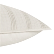 Pemberly Row Modern Cotton Linen Eggshell Beige Standard Sham