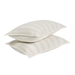 Pemberly Row Modern Cotton Linen Eggshell Beige Standard Sham